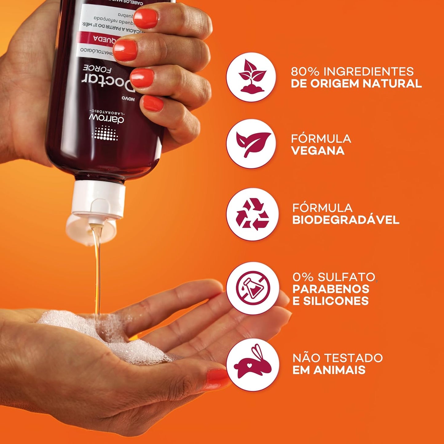 Shampoo Antiqueda Force 400ml (Biotina e Cafeína)