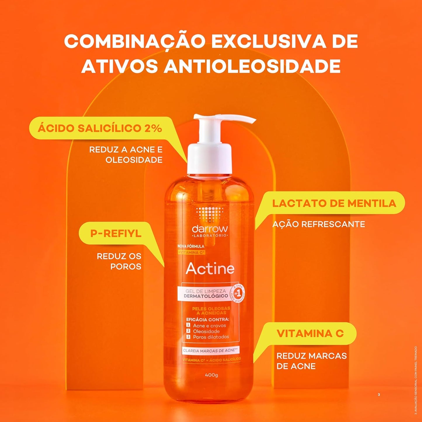 Refil Gel de Limpeza Facial 300g (Ácido Salicílico, Vitamina C)