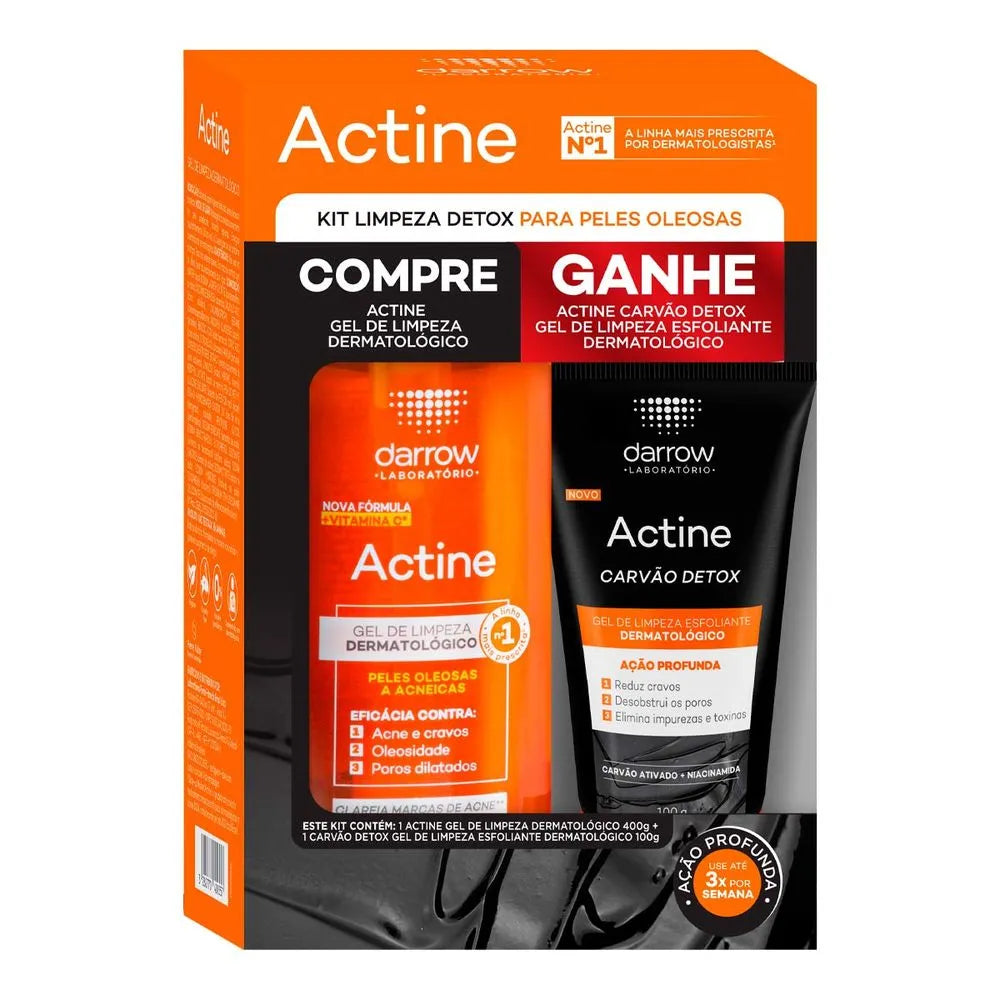 Kit Gel Limpeza 400g + Gel Esfoliante Carvão Detox 100g