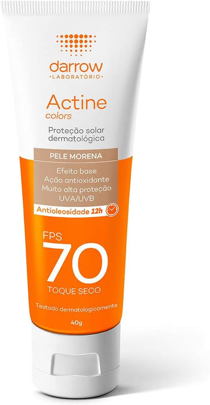 Protetor Solar Facial FPS 70 com Cor (Pele Morena) 40g