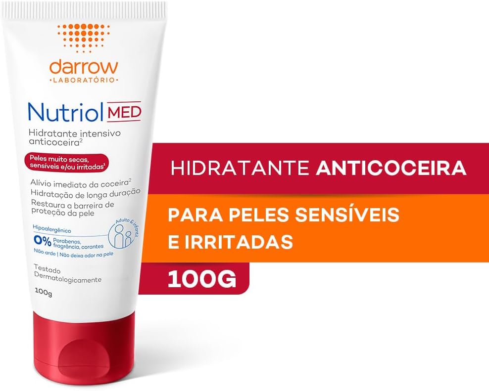 Loção Hidratante Nutri-Hidratante Med 100g (Sem Álcool, Fragrância, Corante)