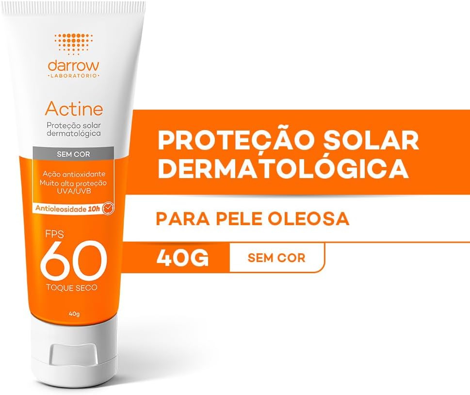 Protetor Solar Facial FPS 60 Antioxidante 40g (Toque Seco)