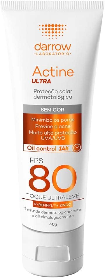 Protetor Solar Facial Ultra FPS 80 Sem Cor 40g