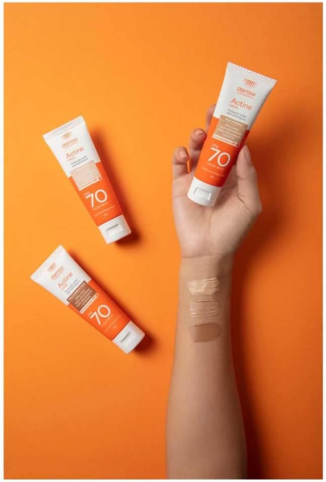 Protetor Solar Facial FPS 70 com Cor (Pele Clara) 40g