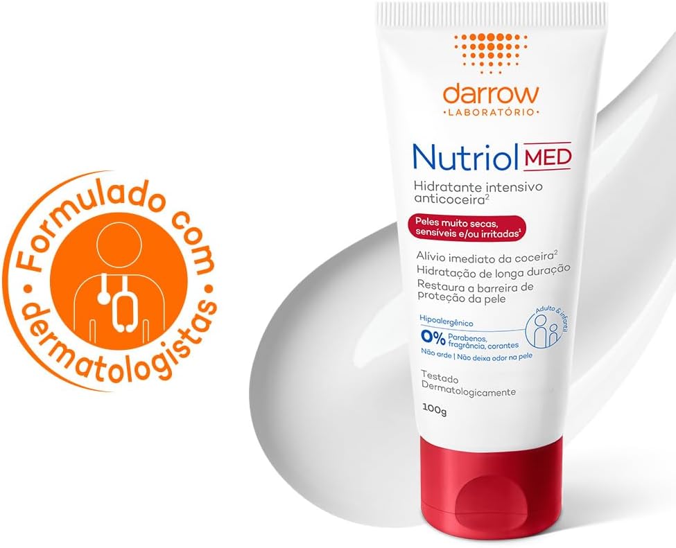 Loção Hidratante Nutri-Hidratante Med 100g (Sem Álcool, Fragrância, Corante)