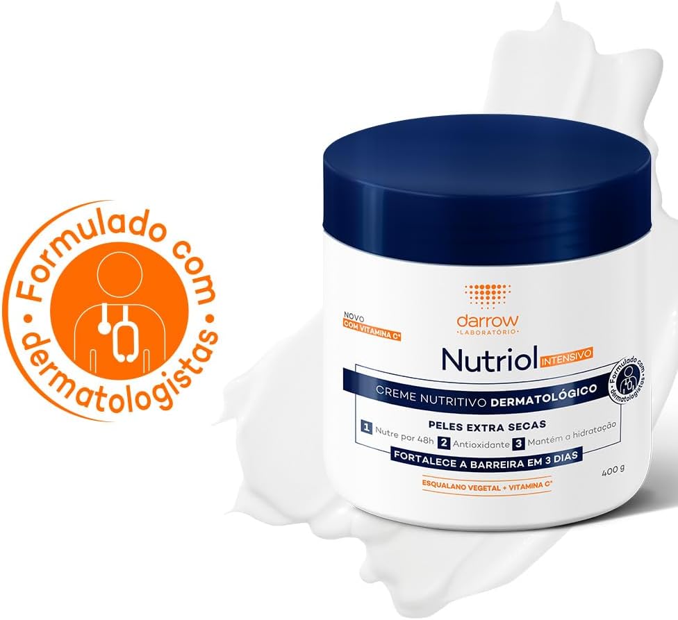 Creme Intensivo Hidratante 400ml (Esqualano Vegetal e Vitamina C)