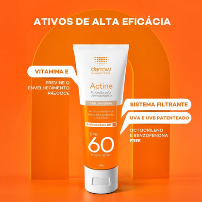 Protetor Solar Facial FPS 60 Cor Universal 40g