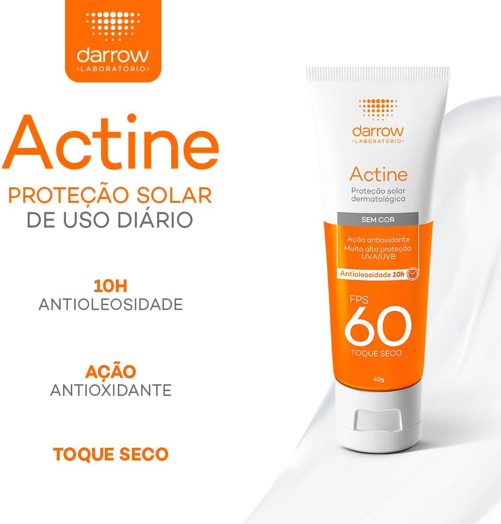 Protetor Solar Facial FPS 60 Antioxidante 40g (Toque Seco)