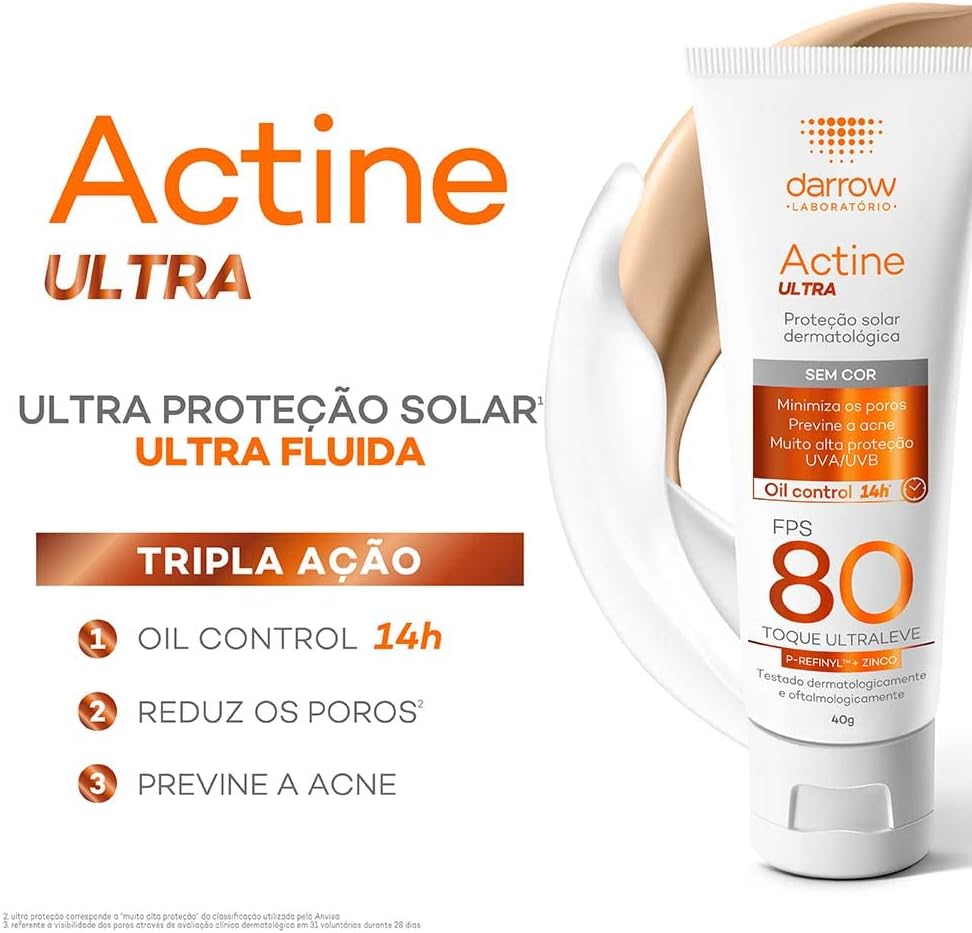 Protetor Solar Facial Ultra FPS 80 Sem Cor 40g