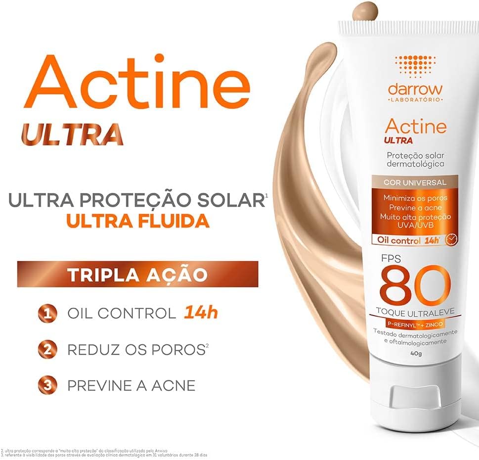 Protetor Solar Facial Ultra FPS 80 Cor Universal 40g