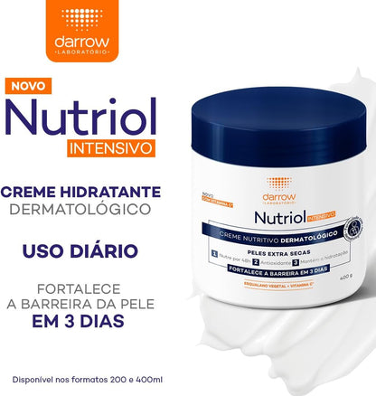 Creme Intensivo Hidratante 400ml (Esqualano Vegetal e Vitamina C)