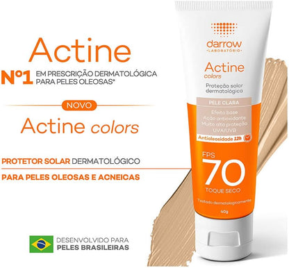 Protetor Solar Facial FPS 70 com Cor (Pele Clara) 40g
