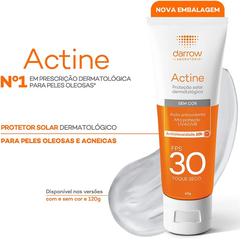 Protetor Solar Facial FPS 30 Sem Cor 40g