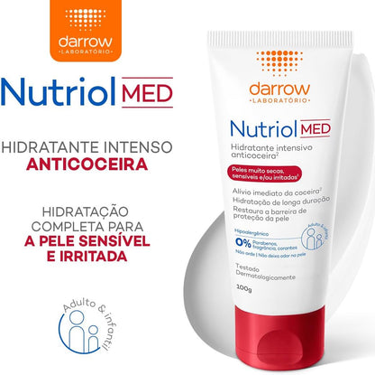 Loção Hidratante Nutri-Hidratante Med 100g (Sem Álcool, Fragrância, Corante)
