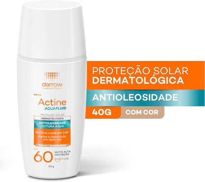 Protetor Solar Aquafluid FPS 60 com Cor 40g