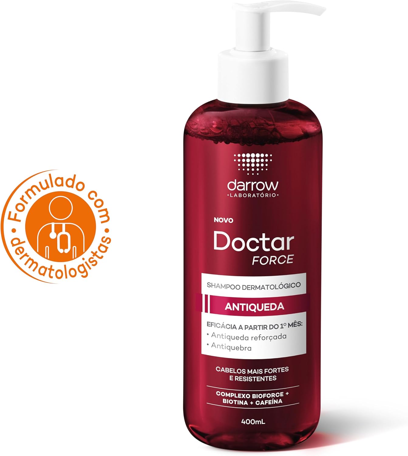 Shampoo Antiqueda Force 400ml (Biotina e Cafeína)