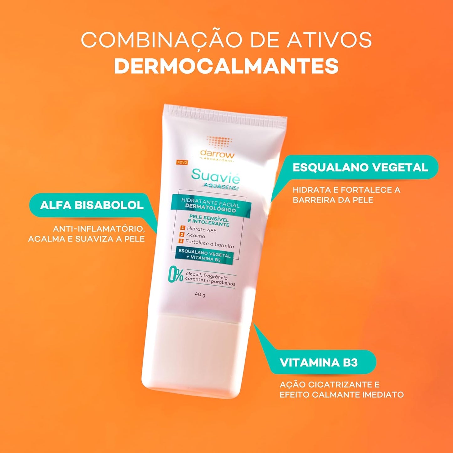 Hidratante Facial Aquasensi para Pele Sensível 40g