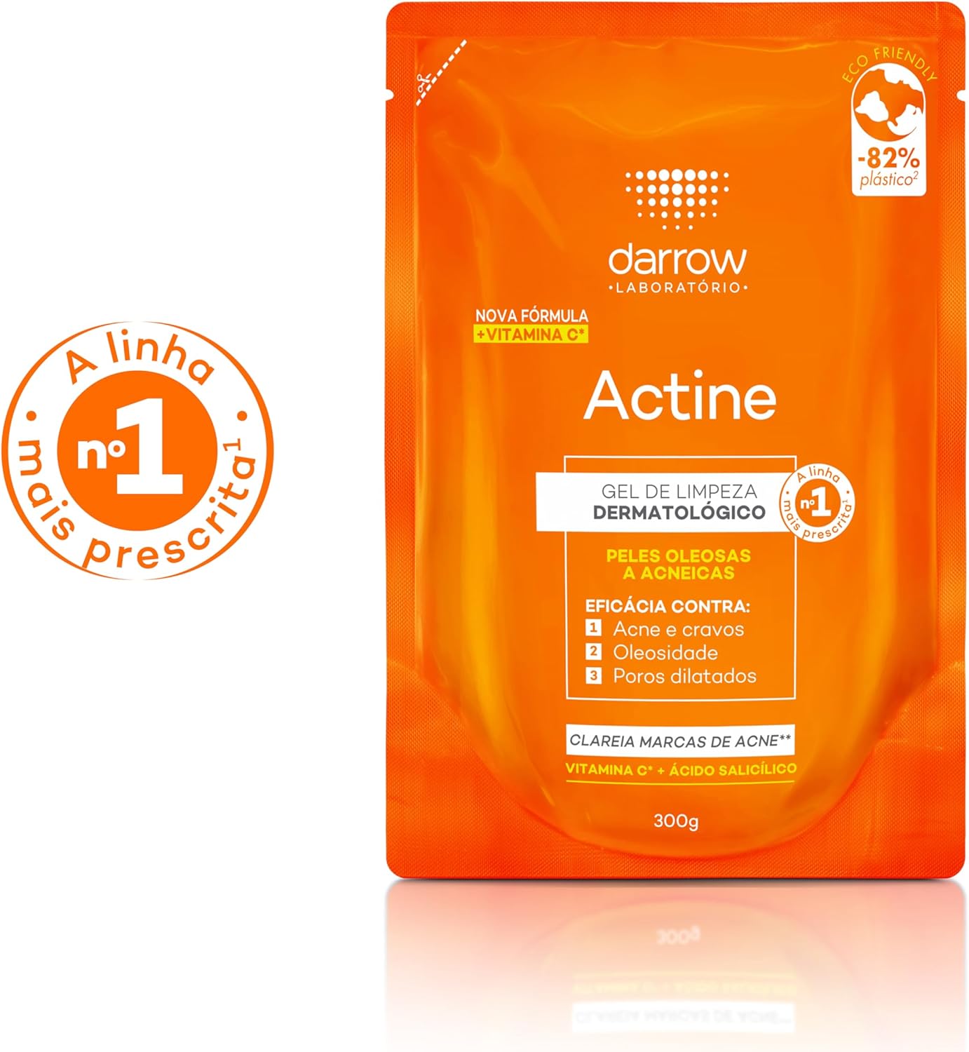 Refil Gel de Limpeza Facial 300g (Ácido Salicílico, Vitamina C)