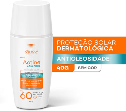 Protetor Solar Aquafluid FPS 60 com Cor 40g (Matifica, Antiacne)