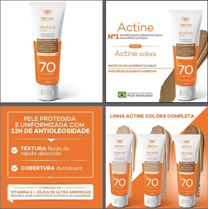 Actine Colors Fps 70 Pele Morena Mais 40G