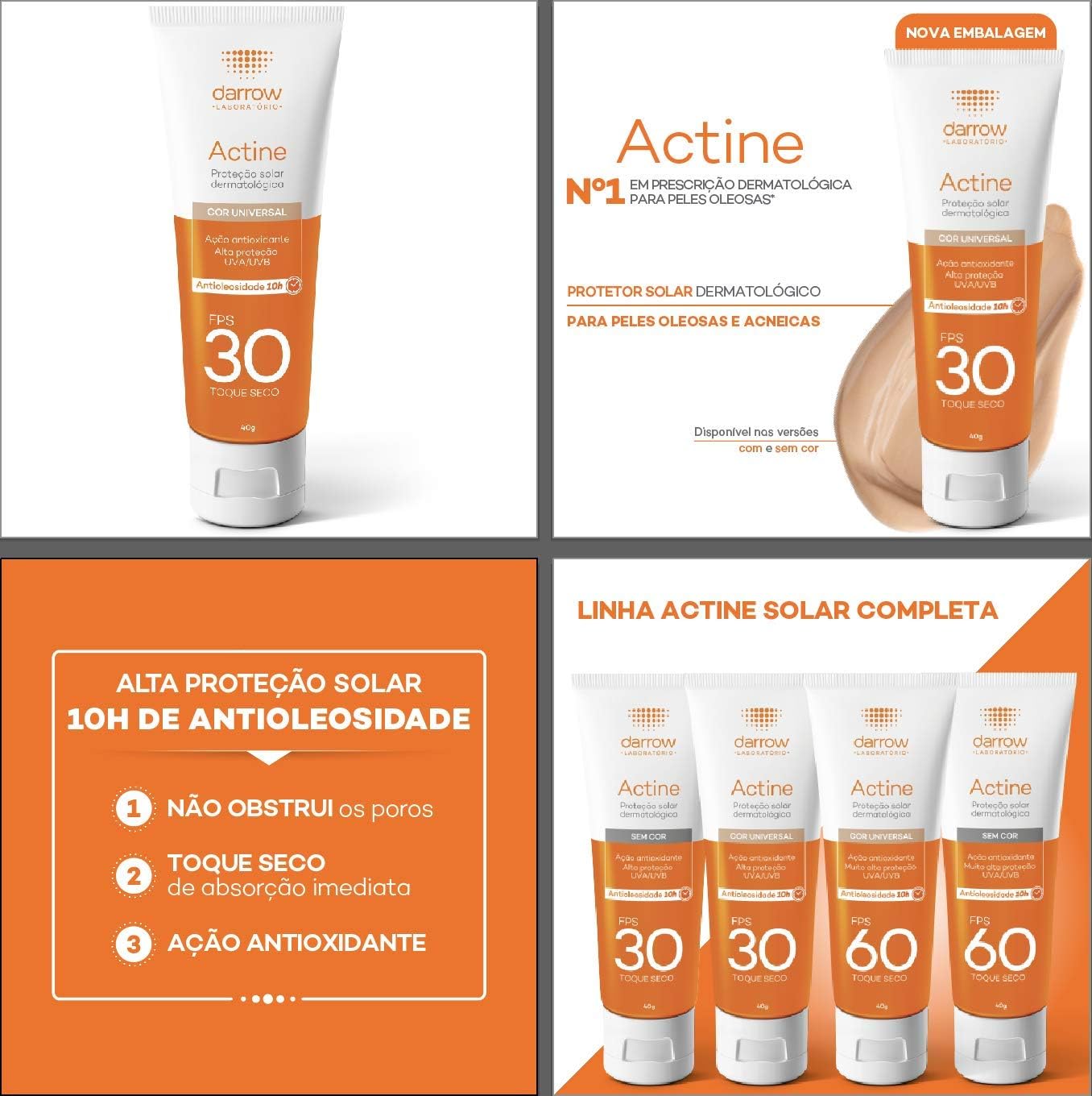 Protetor Solar Facial FPS 30 Cor Universal 40g