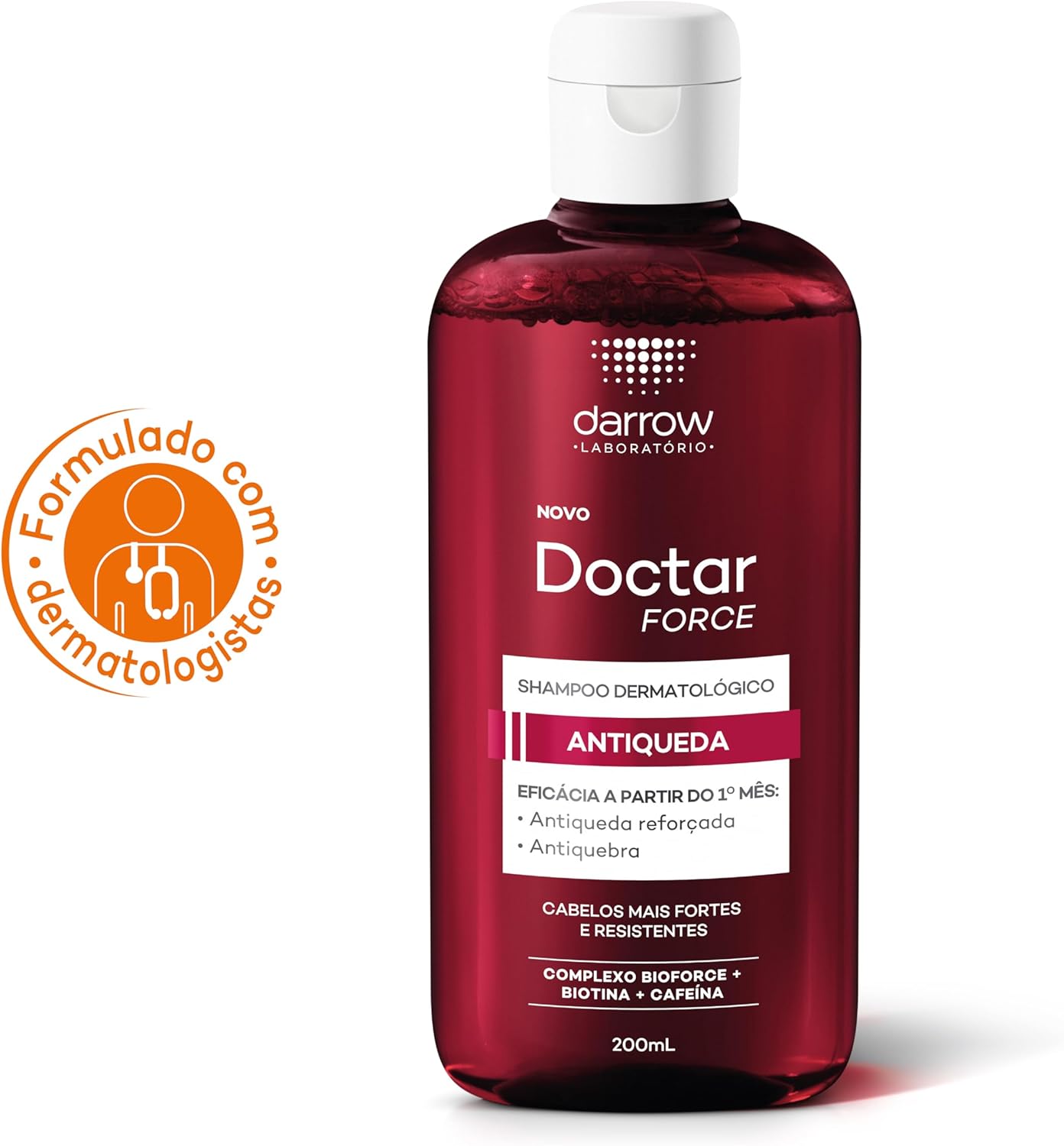 Shampoo Antiqueda Force 200ml (Biotina e Cafeína)