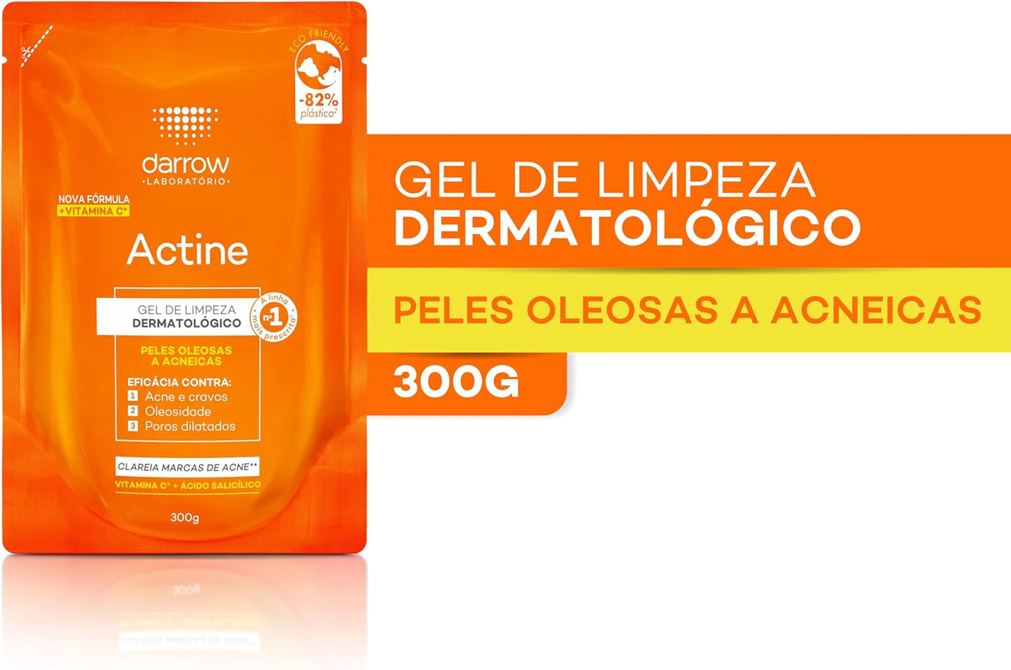 Refil Gel de Limpeza Facial 300g (Ácido Salicílico, Vitamina C)