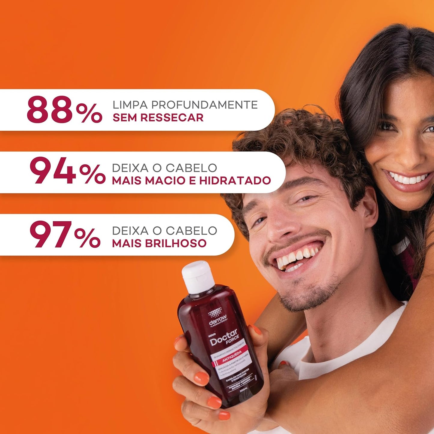 Shampoo Antiqueda Force 200ml (Biotina e Cafeína)