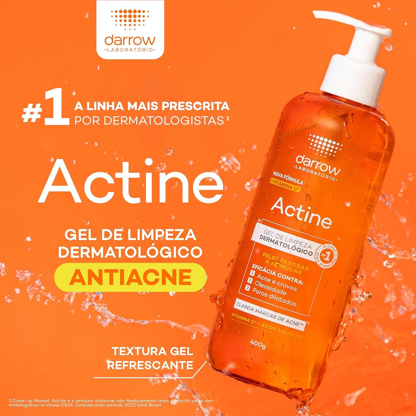 Gel de Limpeza Facial 60g (Ácido Salicílico, Vitamina C)