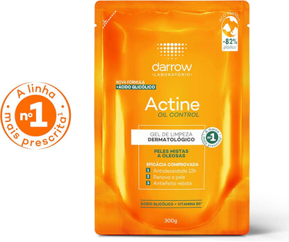 Refil Gel Limpeza Facial Oil Control 300g (Ácido Glicólico, Vitamina B5)