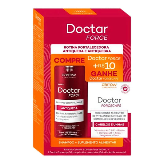 Kit Antiqueda: Shampoo 400ml + Suplemento 30 Comprimidos