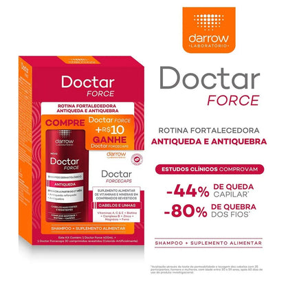 Kit Antiqueda: Shampoo 400ml + Suplemento 30 Comprimidos